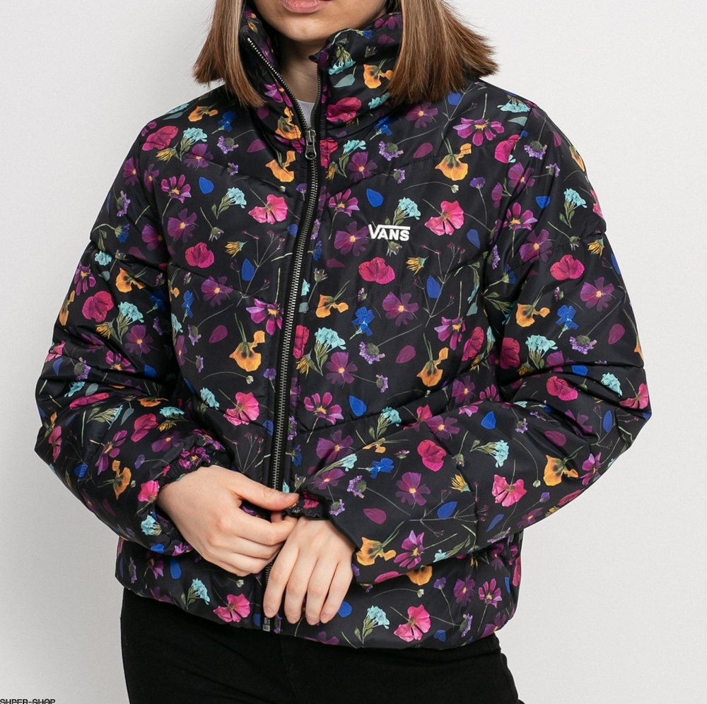 NWT Vans MTE Foundry V Puffer Jacket All Weather Coat Floral Women's